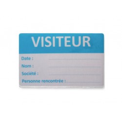 Blue Visitors Satin Labels (ET/7550)